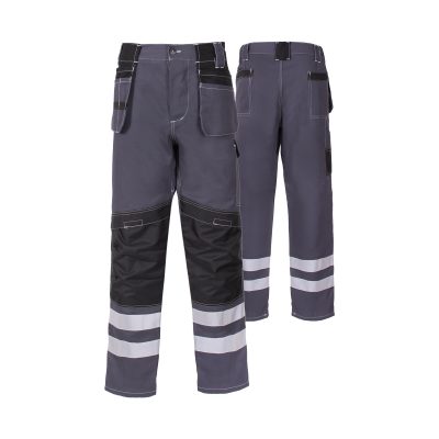 SPODNIE DO PASA PROMONTER COTTON 250 SZARE ROZM. 52