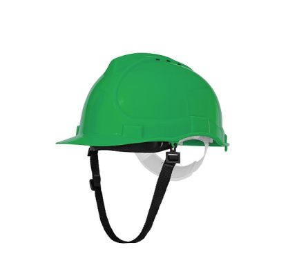 HEŁM PRZEMYSŁOWY BRATEK-3 Z PASKIEM ZIELONY