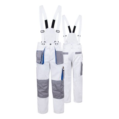 SPODNIE DO PASA PROMAN DUAL COTTON 250 BIAŁE ROZM. 48