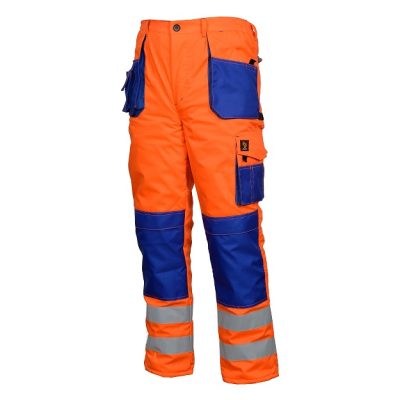 PROMAN SPODNIE DO PASA OCIEPLANE HV POMARAŃCZOWE ROZM. 56