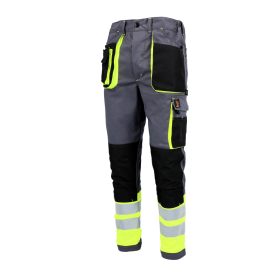 SPODNIE DO PASA PROMAN STRETCH 250 SZARY HV ROZM. 62