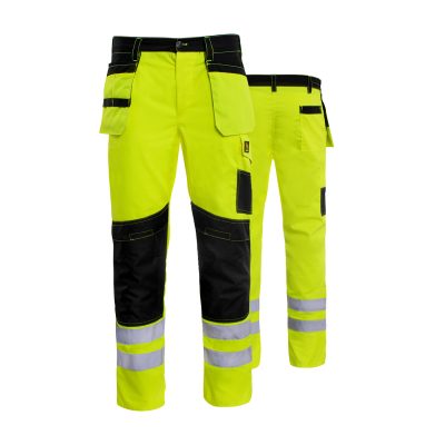 SPODNIE DO PASA PROMONTER 260 ŻÓŁTE HV ROZM. 48