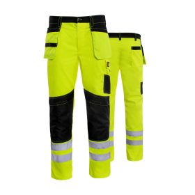 SPODNIE DO PASA PROMONTER 260 ŻÓŁTE HV ROZM. 58