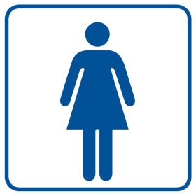 ZNAK - TOALETA DAMSKA - RA015 B2 PN