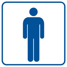 ZNAK - TOALETA MĘSKA- RA016 B2 PN