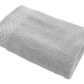 RĘCZNIK BAWEŁNIANY KORSYKA 70x140 480g. SREBRNY