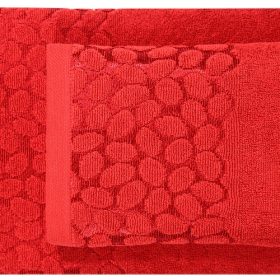 RĘCZNIK BAWEŁNIANY SARDYNIA 50x90 400g. CZERWONY