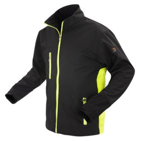 SOFTSHELL KURTKA CZARNO ŻÓŁTA ROZM. L