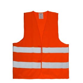 KAMIZELKA ODBLASKOWA OSTRZEGAWCZA POMARAŃCZOWA PROKAM ORANGE - rozm. L