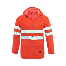 PROBALTIC KURTKA PRZECIWDESZCZOWA FLUO ORANGE ROZM. 48