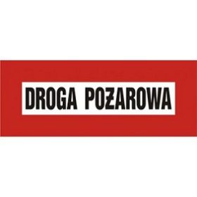 ZNAK PRZECIWPOŻAROWY - DROGA POŻAROWA - BC 109 BR PN