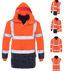 PROLUMO 5IN1 KURTKA OCIEPLANA POMARAŃCZOWA HVP ROZM. XXXL
