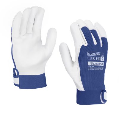 RĘKAWICE OCHRONNE OCIEPLANE WZMOCNIONE KOZIĄ SKÓRĄ X-CRAFTER WINTER ROZM. 9