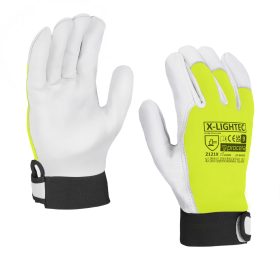 RĘKAWICE OCHRONNE WZMOCNIONE KOZIĄ SKÓRĄ X-LIGHTEC ROZM. 9
