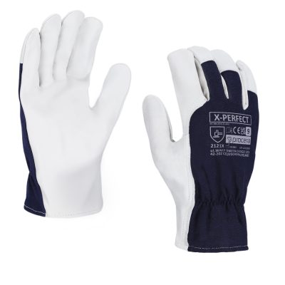 RĘKAWICE WZMOCNIONE KOZIĄ SKÓRĄ X-PERFECT ROZM. 10