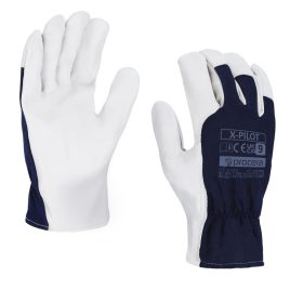 RĘKAWICE WZMOCNIONE KOZIĄ SKÓRĄ X-PILOT ROZM. 10
