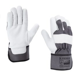 RĘKAWICE WZMOCNIONE KOZIĄ SKÓRĄ X-PREMIUM ROZM. 10