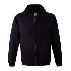 BLUZA Z KAPTUREM ZAPINANA 280G CZARNA ROZM. XXXL