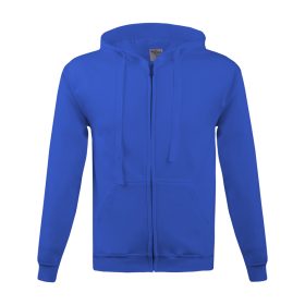 BLUZA Z KAPTUREM ZAPINANA 280G NIEBIESKA ROZM. XXXL