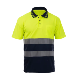 T-SHIRT POLO VISPOL YELLOW ROZM. L