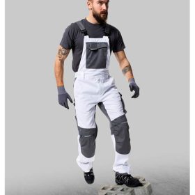 Spodnie z laclem SUMMER białe przedłużone