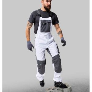 Spodnie z laclem SUMMER białe przedłużone