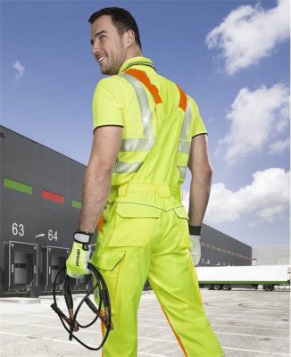 Spodnie laklowe SIGNAL żółte