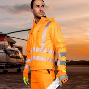 Kurtka softshell ostrzegawcza SIGNAL pomarańczowa