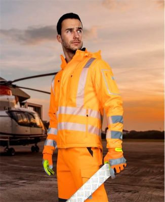 Kurtka softshell ostrzegawcza SIGNAL pomarańczowa