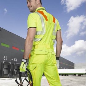 Spodnie laklowe SIGNAL przedłużone żółte