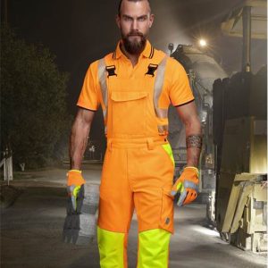 Spodnie laklowe SIGNAL skrócone pomarańczowe