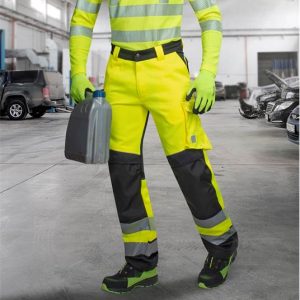 Spodnie do pasa SIGNAL żółto-czarne skrócone