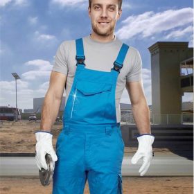 Lakierowe spodnie Summer niebieskie