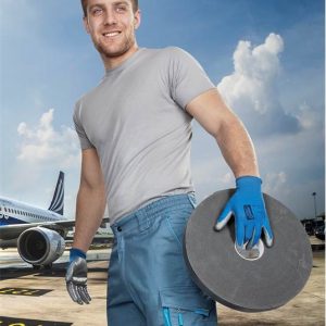 Spodnie w pasie SUMMER skrócone szare