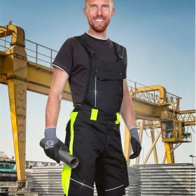 Spodnie NEON czarno-żółte