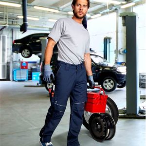 Spodnie URBAN do pasa + granatowe rozszerzenie