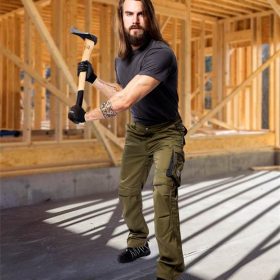 Spodnie do pasa SUMMER khaki