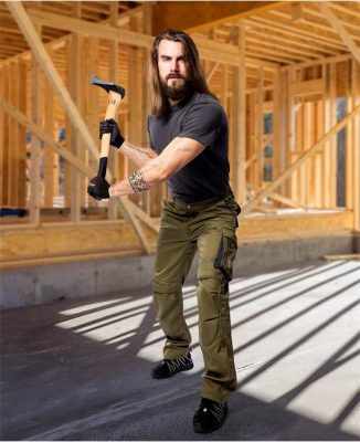 Spodnie do pasa SUMMER khaki