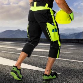Spodnie 3/4 NEON czarno-żółte