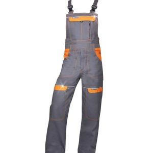 Spodnie lac COOL TREND szaro-pomarańczowe