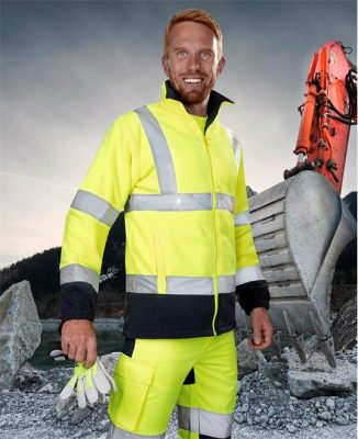 Odblaskowa bluza polarowa żółta REF401