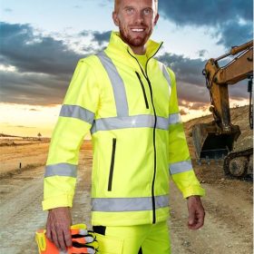 Kurtka softshell hi-see żółta REF501