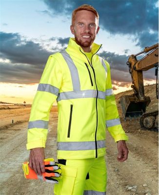 Kurtka softshell hi-see żółta REF501