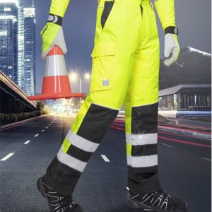 Spodnie zimowe odblaskowe HOWARD żółte