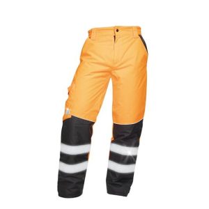 Spodnie ostrzegawcze pomarańczowo-żółte