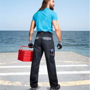 Spodnie w pasie COOL TREND czarne skrócone