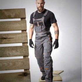 Lakierowe spodnie VISION 03 szare