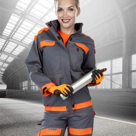 Kurtka COOL TREND damska szaro-pomarańczowa