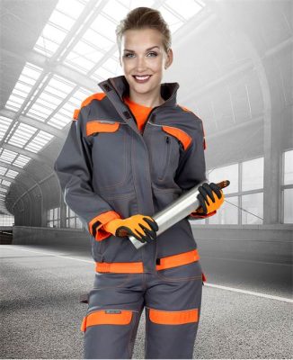 Kurtka COOL TREND damska szaro-pomarańczowa