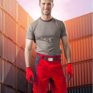 Spodnie w pasie VISION 02 czerwone